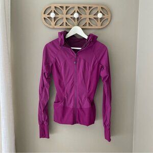Lululemon In Flux Regal Plum Reversible Jacket Purple Sz 4
